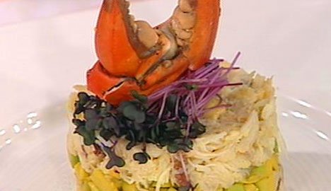西式酪梨蟹肉塔