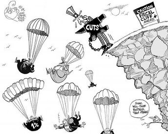 fiscal-cliff-cuts-cartoon-parachutes