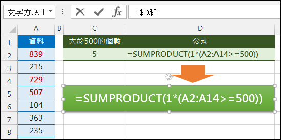 Excel-將儲存格公式放在文字框中(FORMULATEXT)