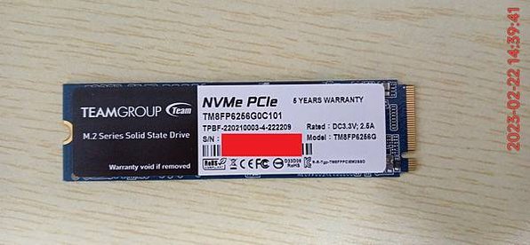 TEAMGROUP MP33 256GB M.2 PCIe 