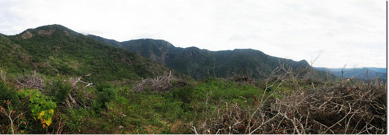 霧里乙南山東望巴層巴墨稜線 2