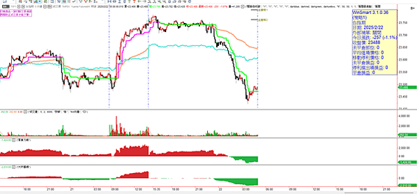 期貨、選擇權 20250224 看盤日記 高檔收黑回檔