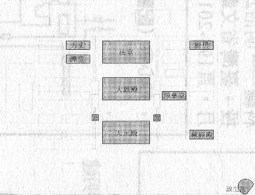 明朝時，湧泉寺的配置（圖：鼓山誌）