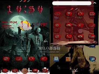 Zombie Nights GO Launcher  milo0922.pixnet