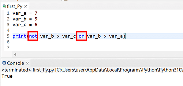 Python Eclipse 初學 入門 教學 基本方法 邏輯運算子 比較運算子 等於 不等於 大徐 小於 大於等於 小於等於  範例 程式碼 且 或 非