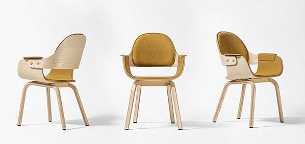 barcelona disign bd showtime wooden legs nude chair_4