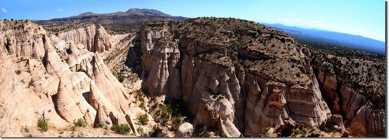 The view as you get to the end of the trail