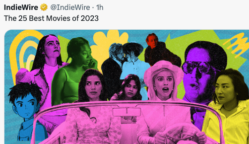 《IndieWire》The 25 Best Movies 