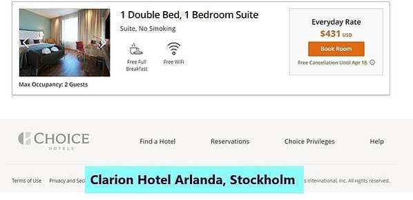 Clarion Hotel Arlanda Airport_1 Double Bed, 1 Bedroom Suite