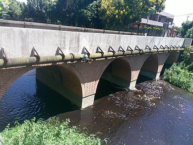 [桃園旅遊]平鎮區紅磚糯米結構鎮南橋，日治時期建立的百年建築