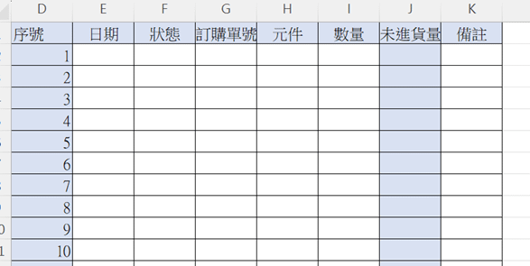 EXCEL代工加工製造組合進銷存7