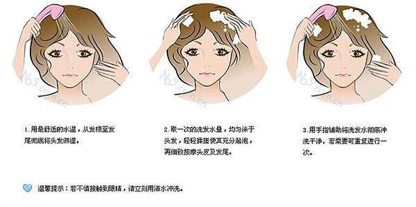 洗髮流程 流程 正確洗髮