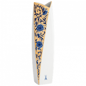 meissen porcelain Vase Blue Brocade vase_5