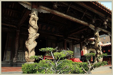 龍柱/三停九似/鹿港龍山寺(國家一級古蹟)/降龍與升龍常常結