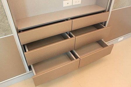 皮革面板木抽