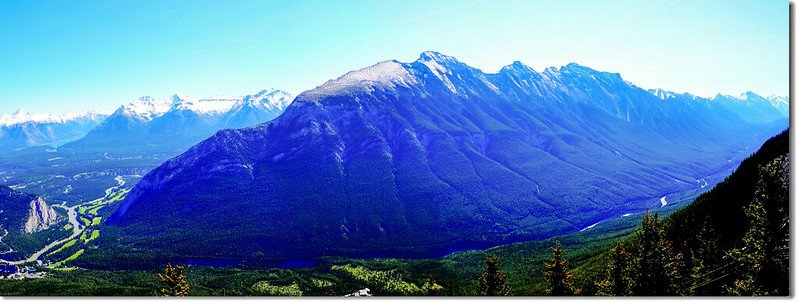 Mount Rundle And Spray Valley From Banff Gondola On Sulphur Mountain