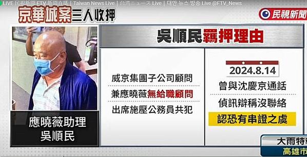 沈慶京聲明︰郝、柯市府均有官員索賄被拒-京華城要求依法回復基