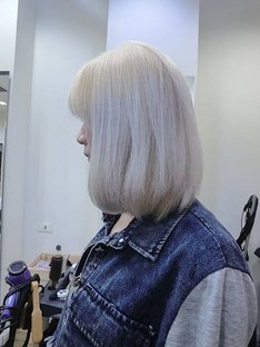 雲林斗六 H hair南希髮型造型師   【薰衣草藍紫色】