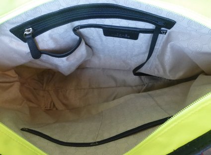 MK螢光黃尼龍tote.3