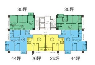 標準層平面圖C區