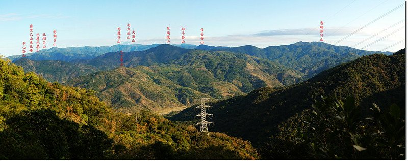 牡丹路山保線路北眺群山 1-1