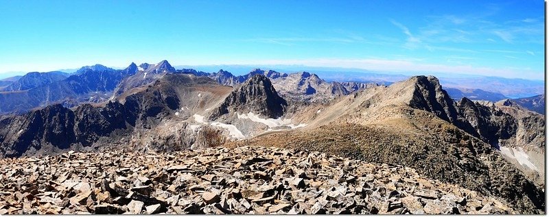 View south into Indian Peaks from the summit of Mount Audubon 2