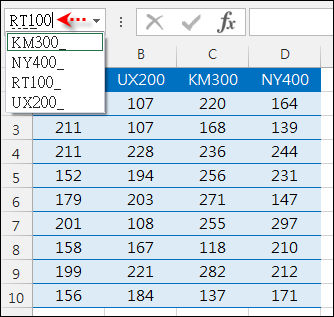 Excel-定義名稱時使用快速鍵可能發生的錯誤結果