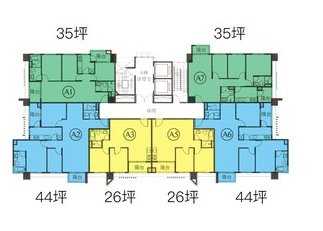 標準層平面圖A區