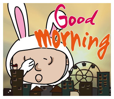 LINE 貼圖: Good morning