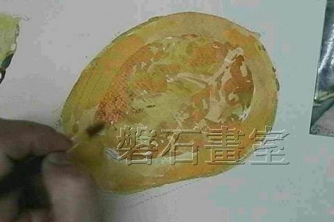 南瓜切片水彩教學示範