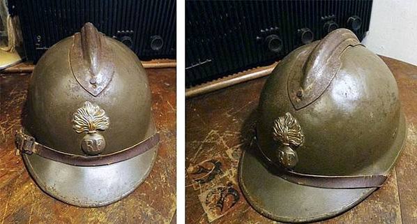 法國亞德里安鋼盔1915年/普魯士軍盔在1842年“尖頂帽”