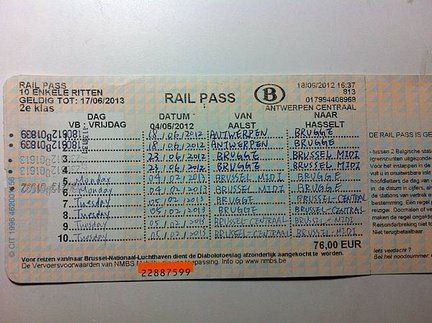 比利時rail pass