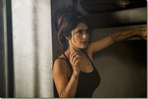 Salma Hayek as &quot;Sonia Kincaid&quot; in THE HITMAN&apos;S BODYGUARD. Photo by Jack English. 