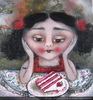 20211208037_甜蜜的誘惑_Una dulce tentacion_油畫_Oil on canvas_20x20cm_2正方_人物_蜜莉雅·阿諾德_Myriam Arnold_西班牙_2020.jpg