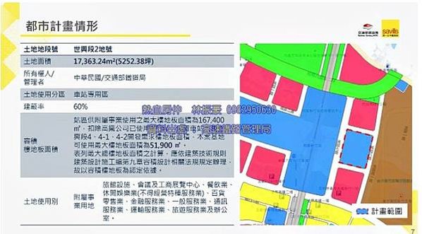 高速鐵路新竹車站特定區車站專用區(二)開發經營案設定地上權案