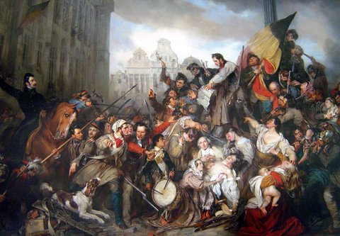 Belgian Revolution, Egide Charles Gustave Wappers, 1834.jpg