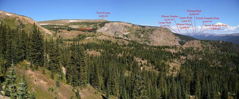 View to northeast from Berthoud Pass Ditch