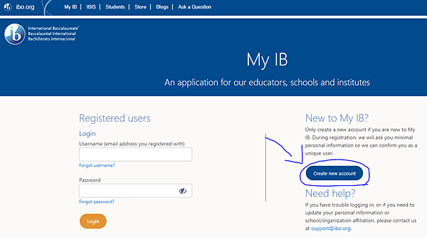 建立MY IB 帳號