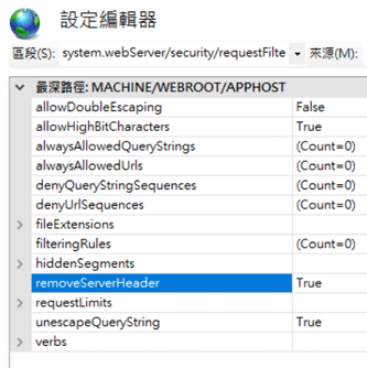 IIS、ASP.NET或MVC的平台資訊揭露 (資安風險)