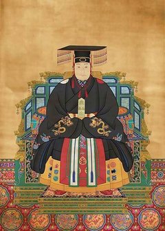 明朝萬曆帝著冕服御像