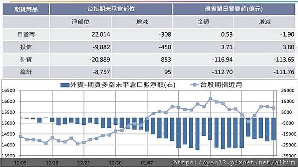 外資淨部位20210204