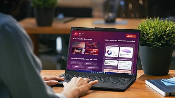 【新聞照片1】Lenovo推出全新AI驅動永續引擎「LISSA」，協助企業減少數位碳足跡。