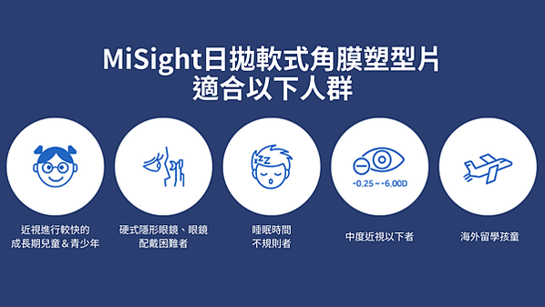 兒童近視控制日拋隱形眼鏡－MiSight