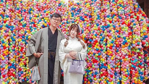 京都旅遊。京小町 清水寺和服浴衣出租  超可愛髮型+精美蕾絲