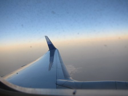飛機上
