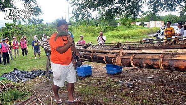 阿美族古帆船為印證近4000年間台灣和南島國家有船隻往來，台