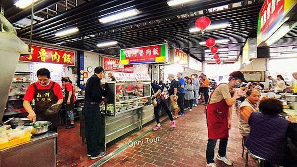 台中第二市場美食，阿嬤的相思麵，嵐肉燥飯，山河爌肉飯