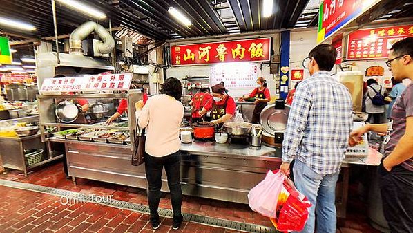 台中第二市場美食，阿嬤的相思麵，嵐肉燥飯，山河爌肉飯