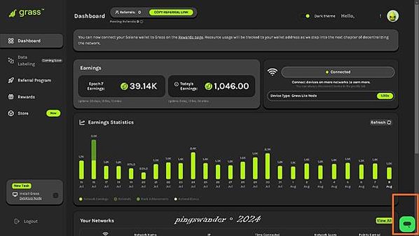 【科技】Grass (getgrass.io)閒置網路在電腦