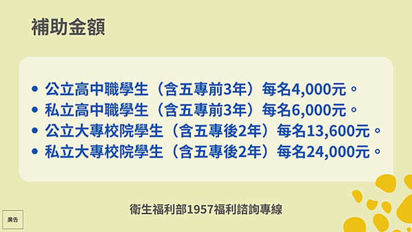 《福利快訊》失業勞工子女就學補助112年9月12日開放申請！